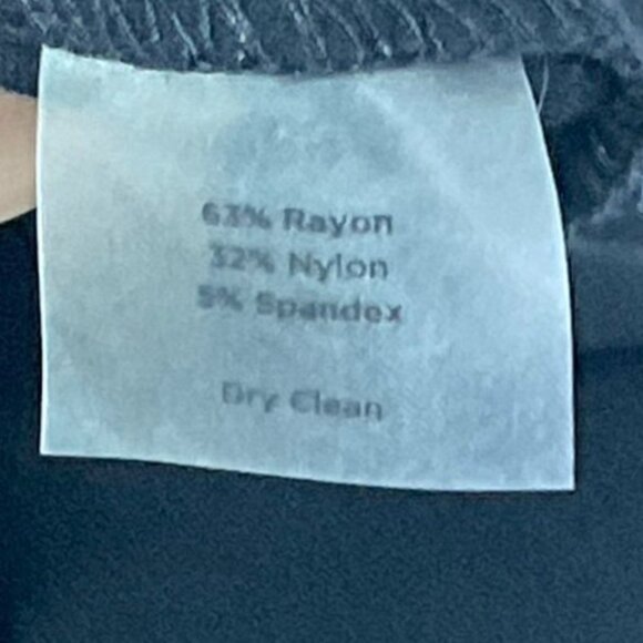 Talbots Black, Pencil, Suit Skirt, size 2P, 63% Rayon, 32% Nylon, 5% Spandex - Picture 8 of 8